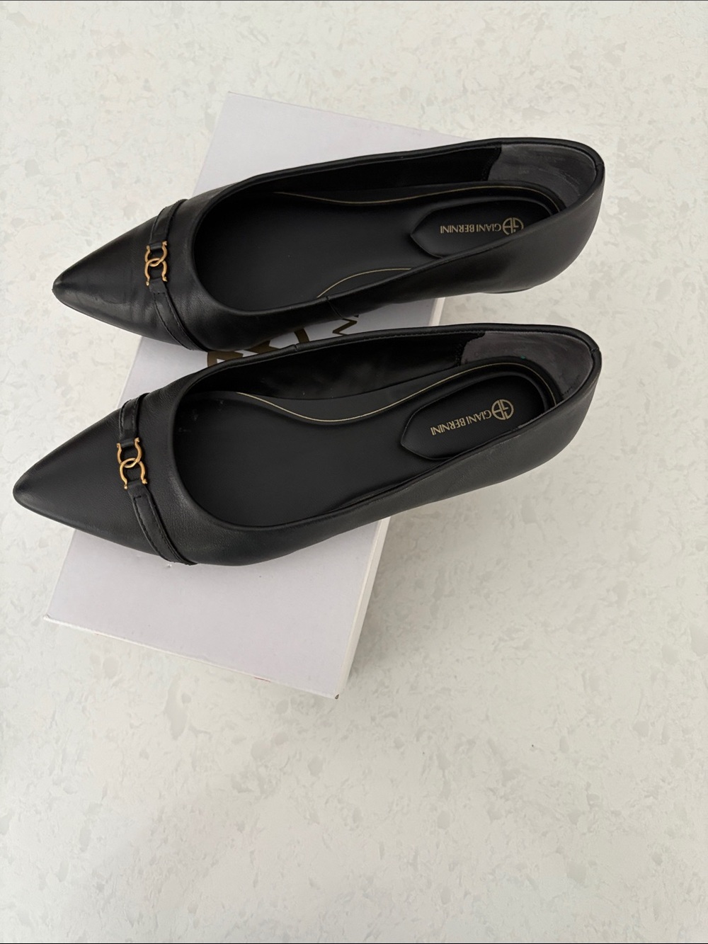Giani Bernini Two-Tone Box with White Lid and Dark Brown Base